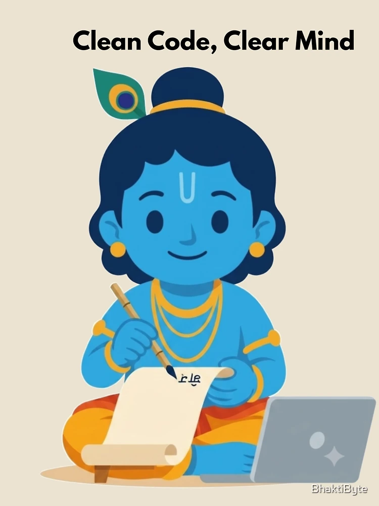 Thumbnail 4 of 4, Relaxed T-Shirt, clean code clear mind | Developer Sticker | Programming Tech Humor designed and sold by BhaktiByte.