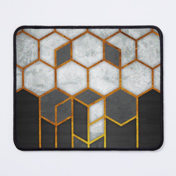 Item preview, Hexagon Honey Comb Pattern with marble and Stone designed and sold by Wysoh.
