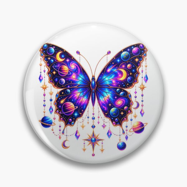 Item preview, Celestial Galaxy Butterfly with Planets designed and sold by TinyWeird.