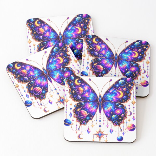 Item preview, Celestial Galaxy Butterfly with Planets designed and sold by TinyWeird.