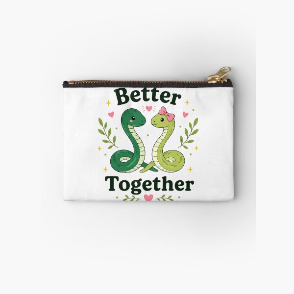 Item preview, Better Together Cute Snake Couple designed and sold by itxelaraStudio.