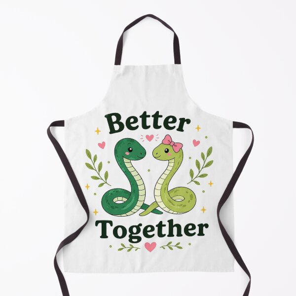 Item preview, Better Together Cute Snake Couple designed and sold by itxelaraStudio.