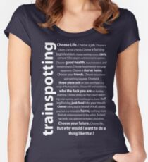 Trainspotting Quotes Women's Fitted Scoop T-Shirt