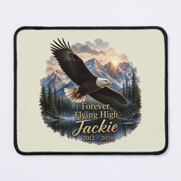 Item preview, Jackie Bald Eagle Memorial Forever Flying High 2012 2026 Big Bear Eagle Cam Tribute Eagle Remembrance designed and sold by Kovav.