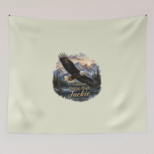 Item preview, Jackie Bald Eagle Memorial Forever Flying High 2012 2026 Big Bear Eagle Cam Tribute Eagle Remembrance designed and sold by Kovav.