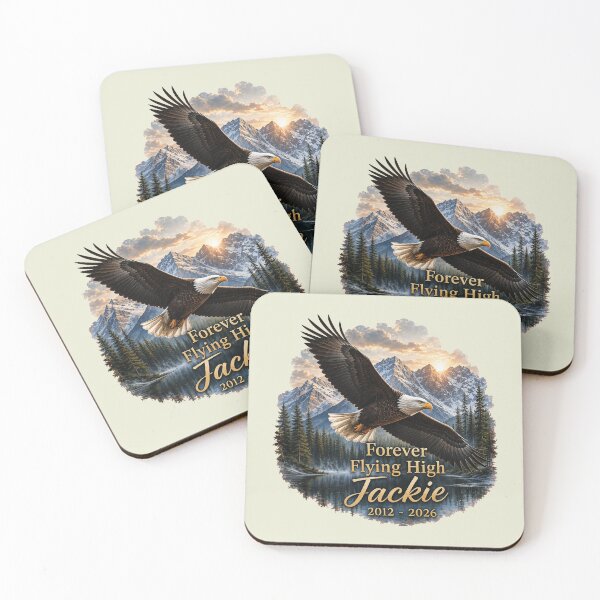 Item preview, Jackie Bald Eagle Memorial Forever Flying High 2012 2026 Big Bear Eagle Cam Tribute Eagle Remembrance designed and sold by Kovav.