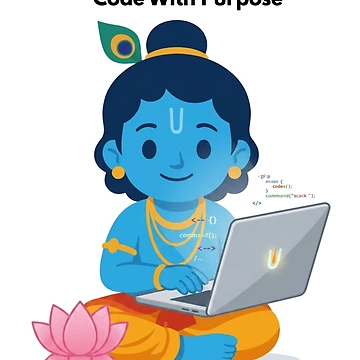 Artwork thumbnail, code with purpose | Developer Sticker | Programming Tech Humor by BhaktiByte