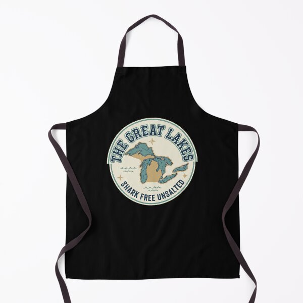 Item preview, The Great Lakes Shark Free Unsalted Freshwater Map designed and sold by snowry.