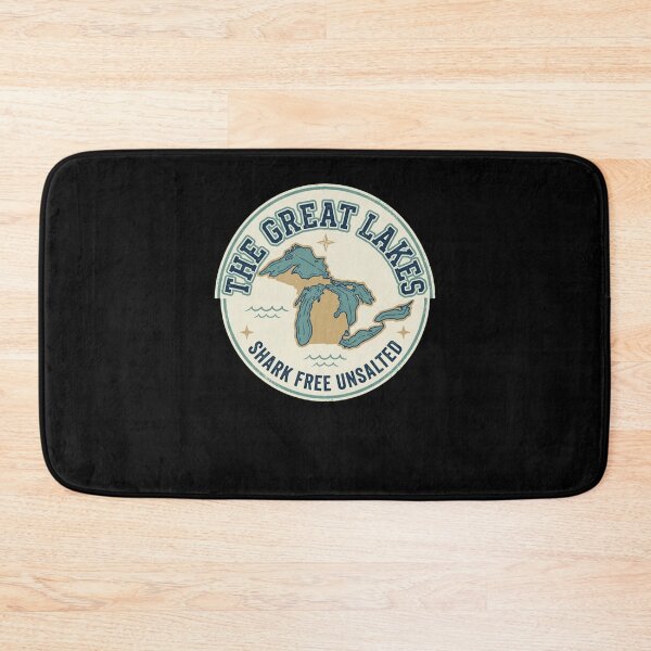 Item preview, The Great Lakes Shark Free Unsalted Freshwater Map designed and sold by snowry.