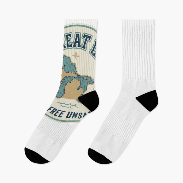 Item preview, The Great Lakes Shark Free Unsalted Freshwater Map designed and sold by snowry.