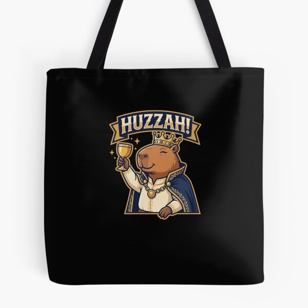 Item preview, HUZZAH! Capybara King Toasting Celebration designed and sold by snowry.