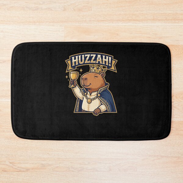 Item preview, HUZZAH! Capybara King Toasting Celebration designed and sold by snowry.