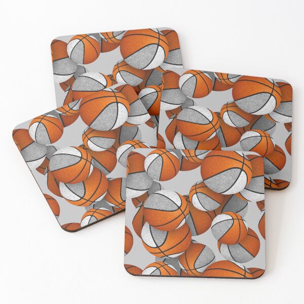 Item preview, Stylized basketballs with gray white accent panels designed and sold by katzdzynes.