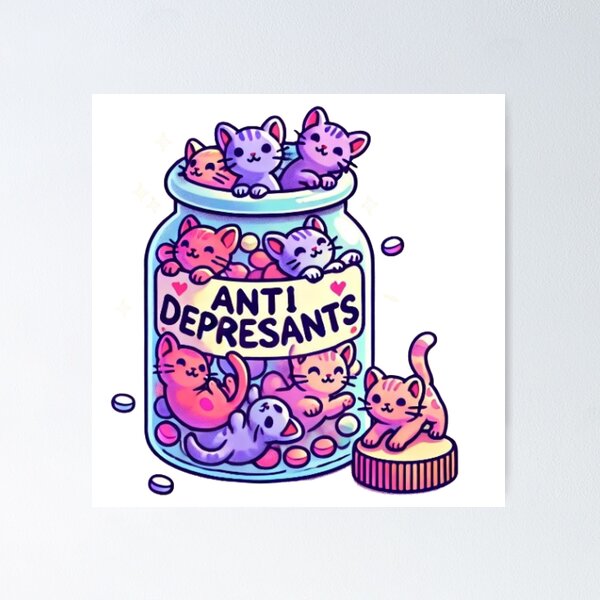 Item preview, Jar of Kittens Vinyl Sticker, Cat Sticker designed and sold by King Of Designs.