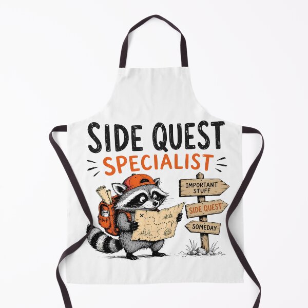 Item preview, ADHD Side Quest Specialist Raccoon Adventure Neurodivergent Humor Quote designed and sold by Marti’s Shop Corner.