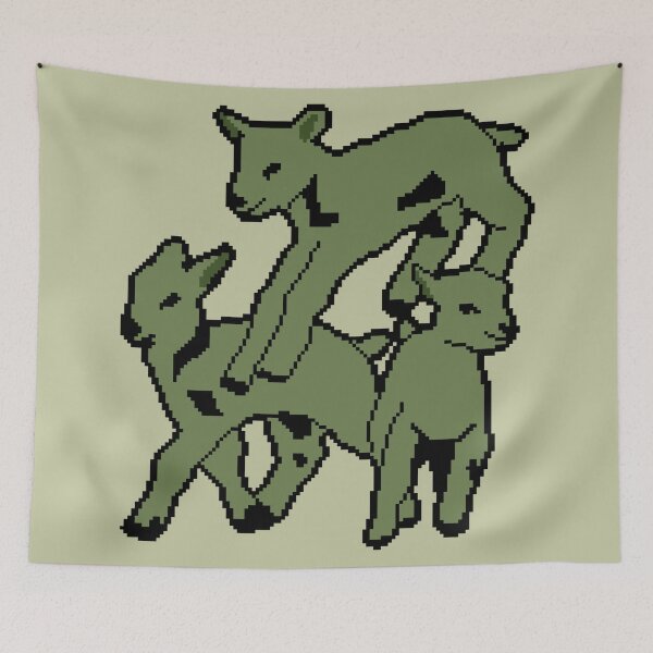 Item preview, Cute goat green designed and sold by RedLine154.