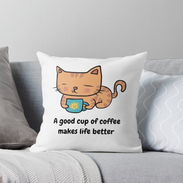 Artikelvorschau, Eine gute Tasse Kaffee Katzenkunst entworfen und verkauft von MiaBellaGirl.