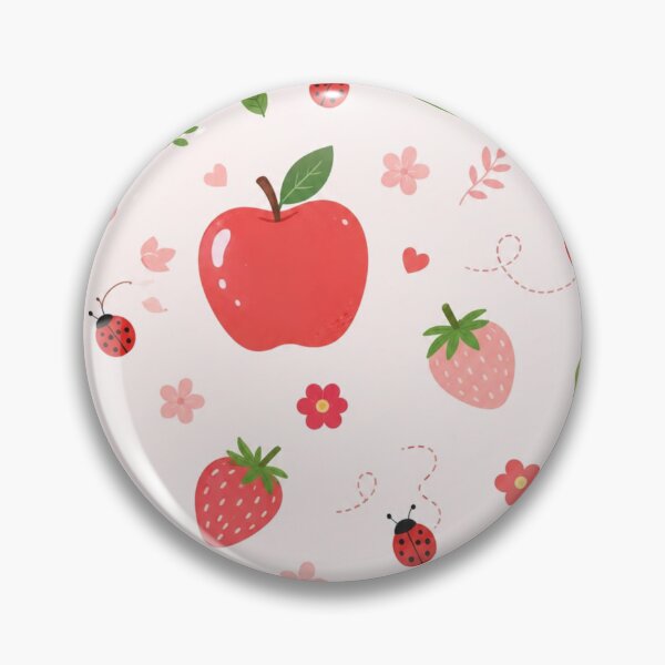 Item preview, Cute Fruity Summer Pattern – Strawberry Apple Watermelon designed and sold by itxelaraStudio.