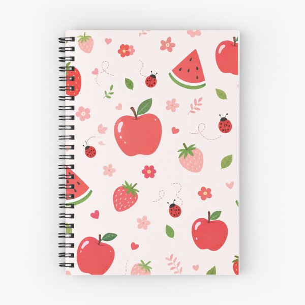 Item preview, Cute Fruity Summer Pattern – Strawberry Apple Watermelon designed and sold by itxelaraStudio.