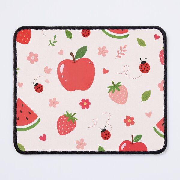 Item preview, Cute Fruity Summer Pattern – Strawberry Apple Watermelon designed and sold by itxelaraStudio.