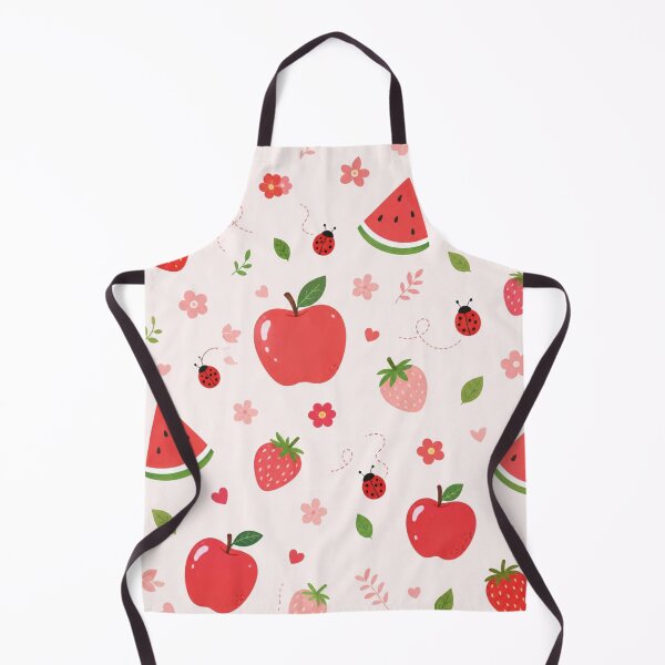 Item preview, Cute Fruity Summer Pattern – Strawberry Apple Watermelon designed and sold by itxelaraStudio.