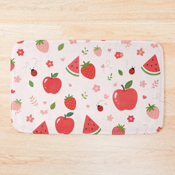 Item preview, Cute Fruity Summer Pattern – Strawberry Apple Watermelon designed and sold by itxelaraStudio.