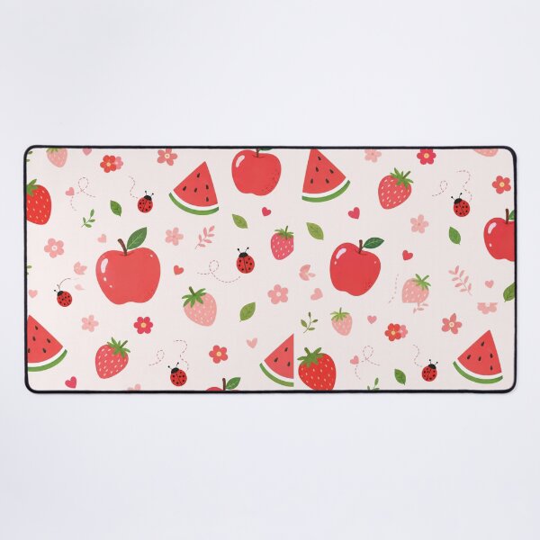 Item preview, Cute Fruity Summer Pattern – Strawberry Apple Watermelon designed and sold by itxelaraStudio.