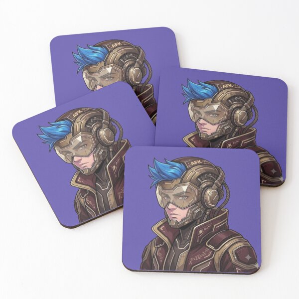 Item preview, Cyberpunk Gamer Pilot Neon Blue Hair Art designed and sold by Northern Glow Art.