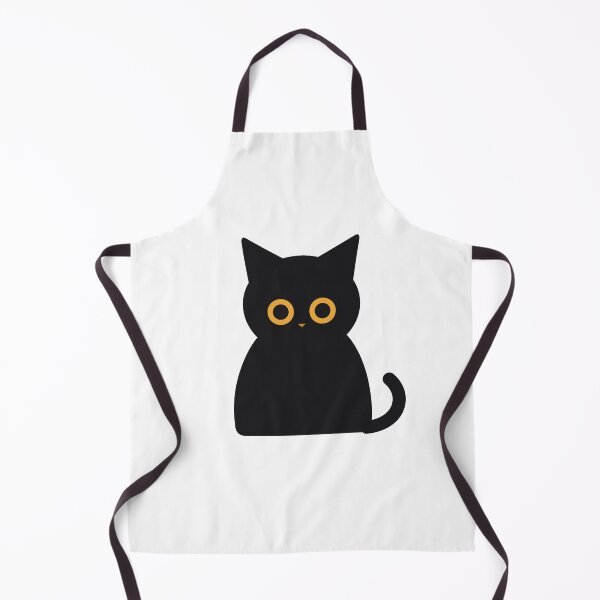 Item preview, Cute Black Cat Sitting with Gold Eyes | Kawaii Void Kitty designed and sold by King Of Designs.