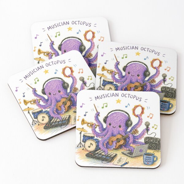Item preview, Musician Octopus designed and sold by YannisZART.