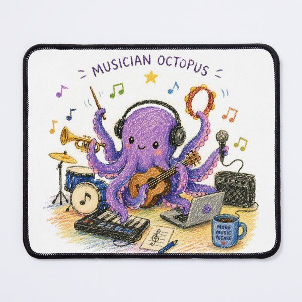 Item preview, Musician Octopus designed and sold by YannisZART.