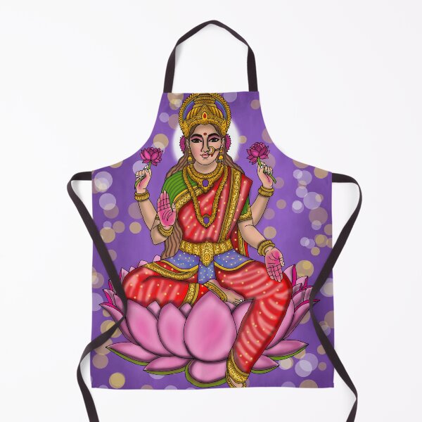 Item preview, Goddess Lakshmi Artwork | Divine Hindu Goddess Digital Painting & Spiritual Illustration Description designed and sold by Harshit_Digital_Arts.