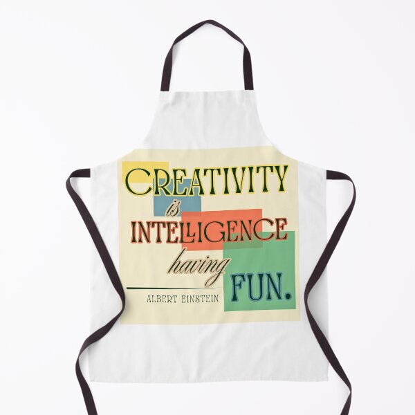 Item preview, Creativity is Intelligence Having Fun - Albert Einstein quote - colorful geometric design designed and sold by LibrarianLauren.