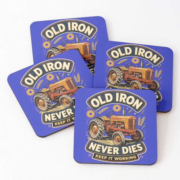 Item preview, Old Iron Never Dies Vintage Tractor Farm Machinery designed and sold by Mahilis.