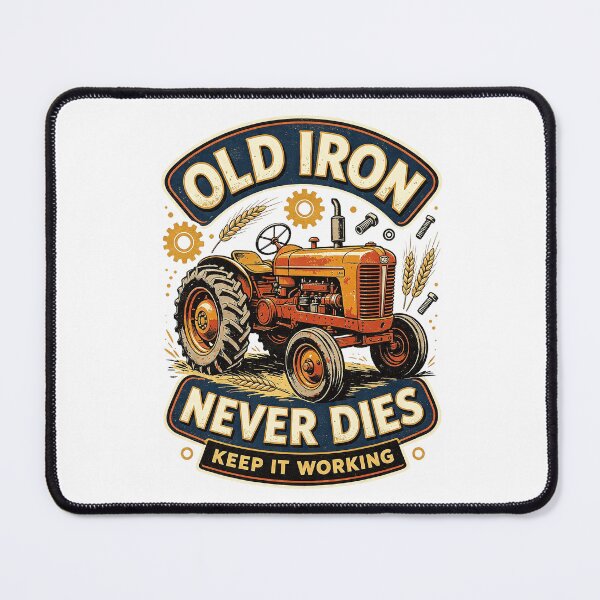 Item preview, Old Iron Never Dies Vintage Tractor Farm Machinery designed and sold by Mahilis.