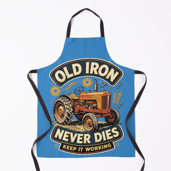 Item preview, Old Iron Never Dies Vintage Tractor Farm Machinery designed and sold by Mahilis.