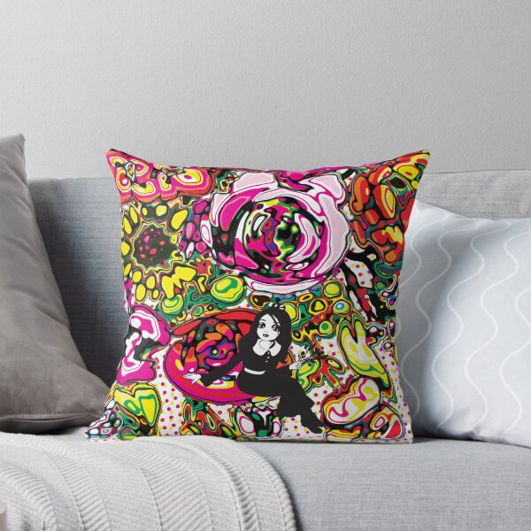 Item preview, Modern Pop Art Doll and Abstract Flowers  designed and sold by cremedecolor.