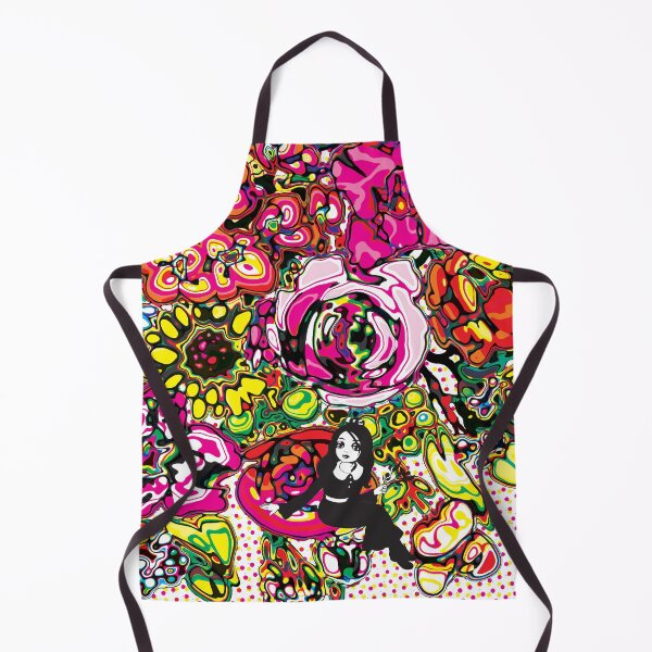 Item preview, Modern Pop Art Doll and Abstract Flowers designed and sold by cremedecolor.