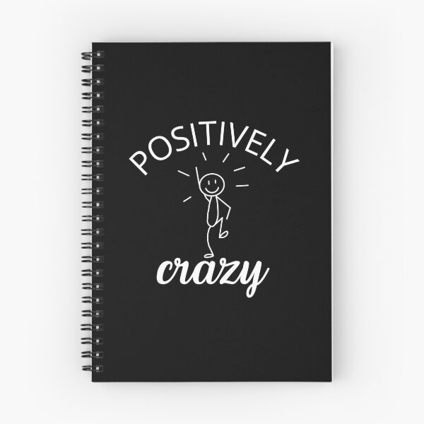 Item preview, Positively Crazy Funny Quirky Typography Design designed and sold by MadeByMira.