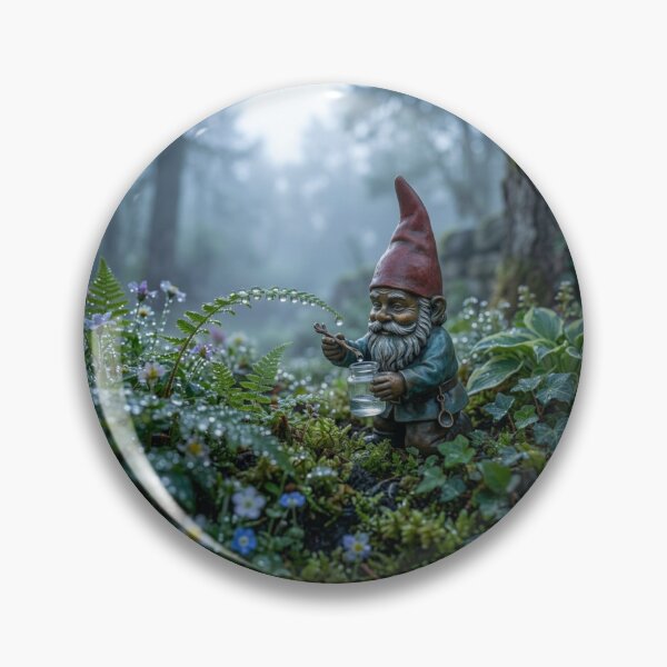 Item preview, Wroclaw Gnome Collecting Dewdrops at Dawn designed and sold by Purrfecta.