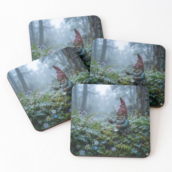 Item preview, Wroclaw Gnome Collecting Dewdrops at Dawn designed and sold by Purrfecta.