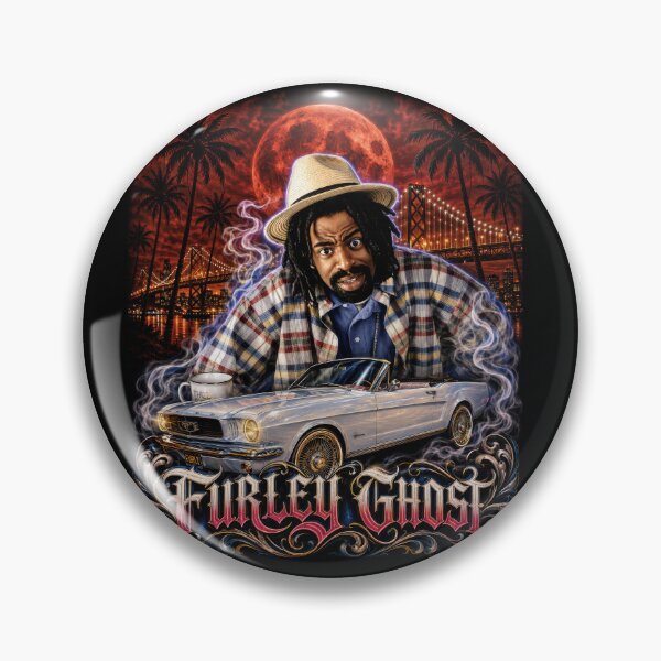 Item preview, Furley Ghost White Mustang Convertible Shirt | Mac Dre Bay Area Chicano Graphic Tee designed and sold by Street Culture Couture.