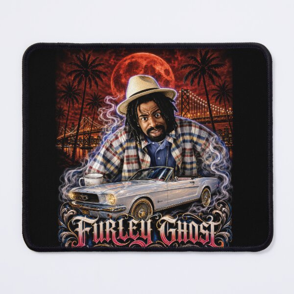 Item preview, Furley Ghost White Mustang Convertible Shirt | Mac Dre Bay Area Chicano Graphic Tee designed and sold by Street Culture Couture.