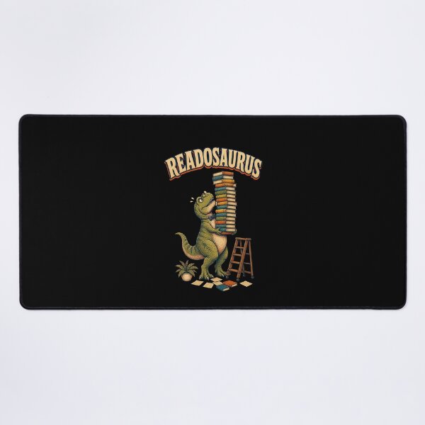 Item preview, T-Rex Librarian Balancing Books Vintage Dinosaur Art designed and sold by CG Studio.