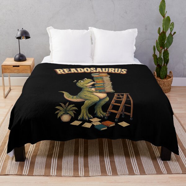 Item preview, T-Rex Librarian Balancing Books Vintage Dinosaur Art designed and sold by CG Studio.