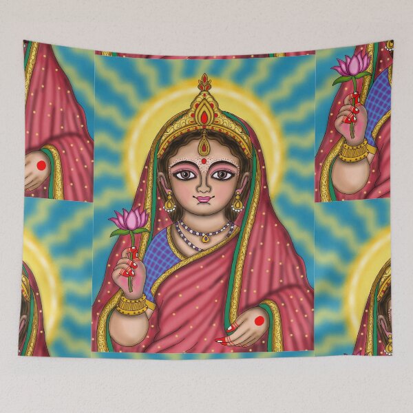 Item preview, Goddess Sita Artwork | Divine Hindu Goddess Digital Painting & Spiritual Illustration designed and sold by Harshit_Digital_Arts.