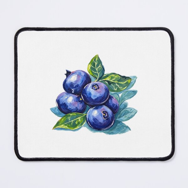 Item preview, blueberry watercolor designed and sold by Jadedoodle.