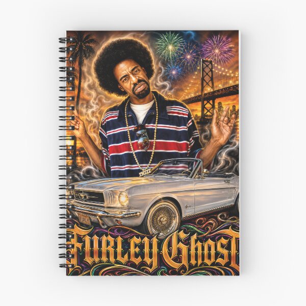 Item preview, Furley Ghost Bay Area Legend Shirt | White Mustang Chicano Hip Hop Graphic Tee designed and sold by Street Culture Couture.