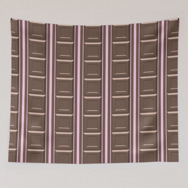 Item preview, Chocolate & Pink Stripe Pattern designed and sold by Dulcheri.