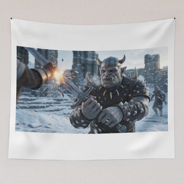 Item preview, The great orc battle original orc design designed and sold by cpecana.